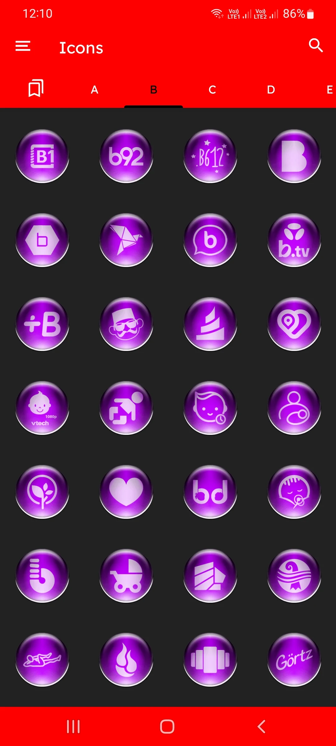Purple Pixl Glass Icon Pack screenshot