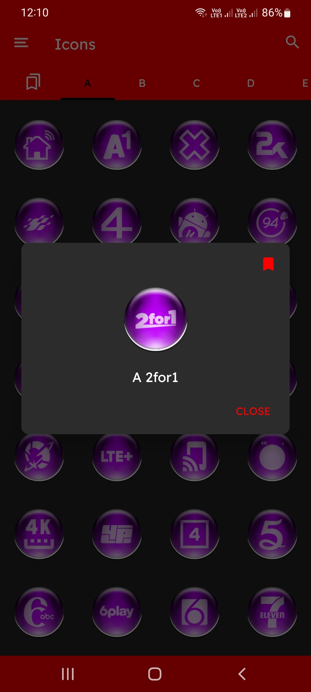 Purple Pixl Glass Icon Pack screenshot