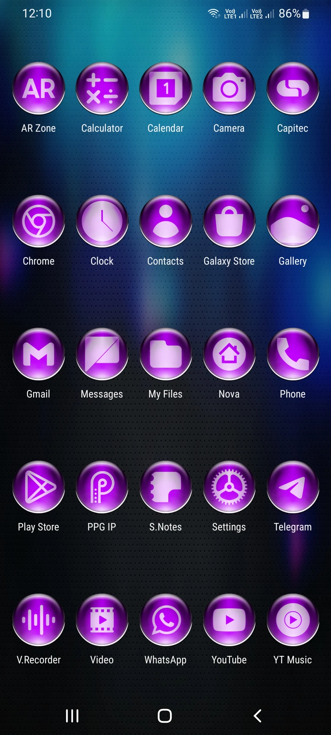 Purple Pixl Glass Icon Pack screenshot