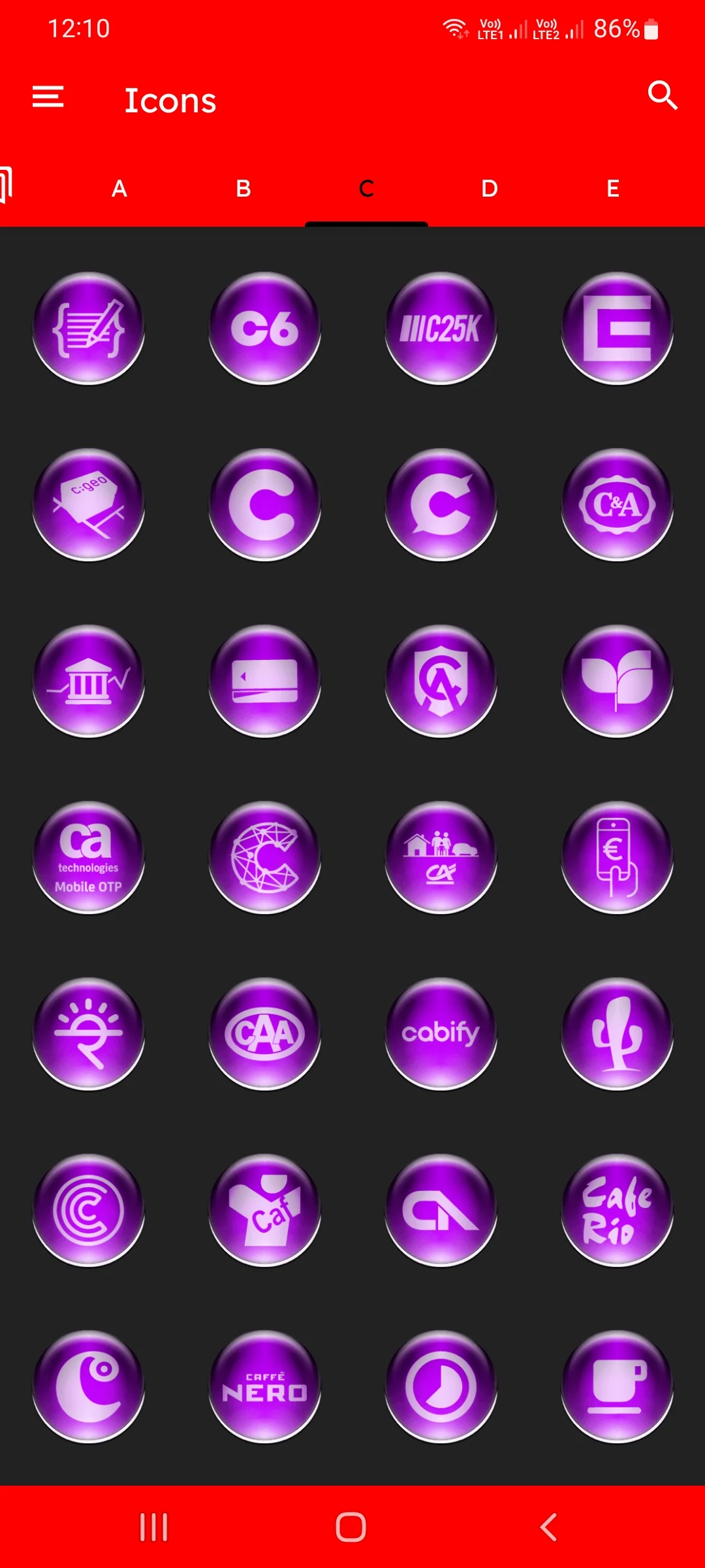Purple Pixl Glass Icon Pack screenshot
